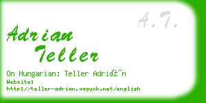 adrian teller business card